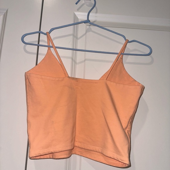 Groceries Apparel Cami Crop in Peach Pit | Fitted Crop Top Tank | Rare | XS - Picture 5 of 13